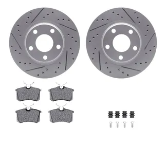 R1 Concepts WBUH1-74019 Brake Rotors - Carbon Coated - D/S W/ Optimum Oe Pads & Hdw